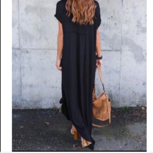 Black loose fit dress - Picture 4 of 4